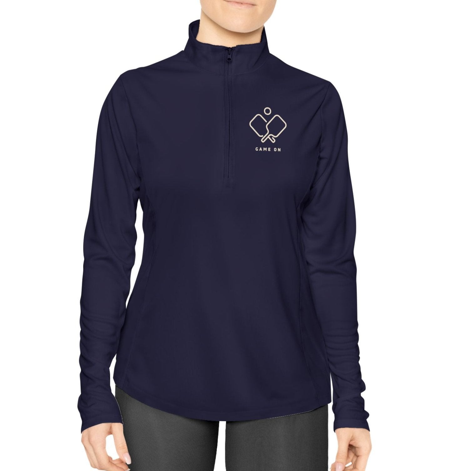 Game On Ladies Quarter-Zip Pullover - Dink Champs