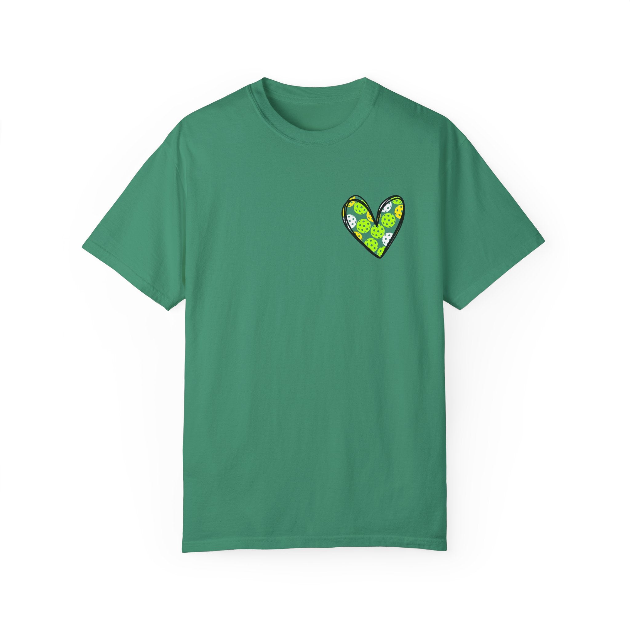 Comfort Colors Pickleball Heart T Shirt - Dink Champs