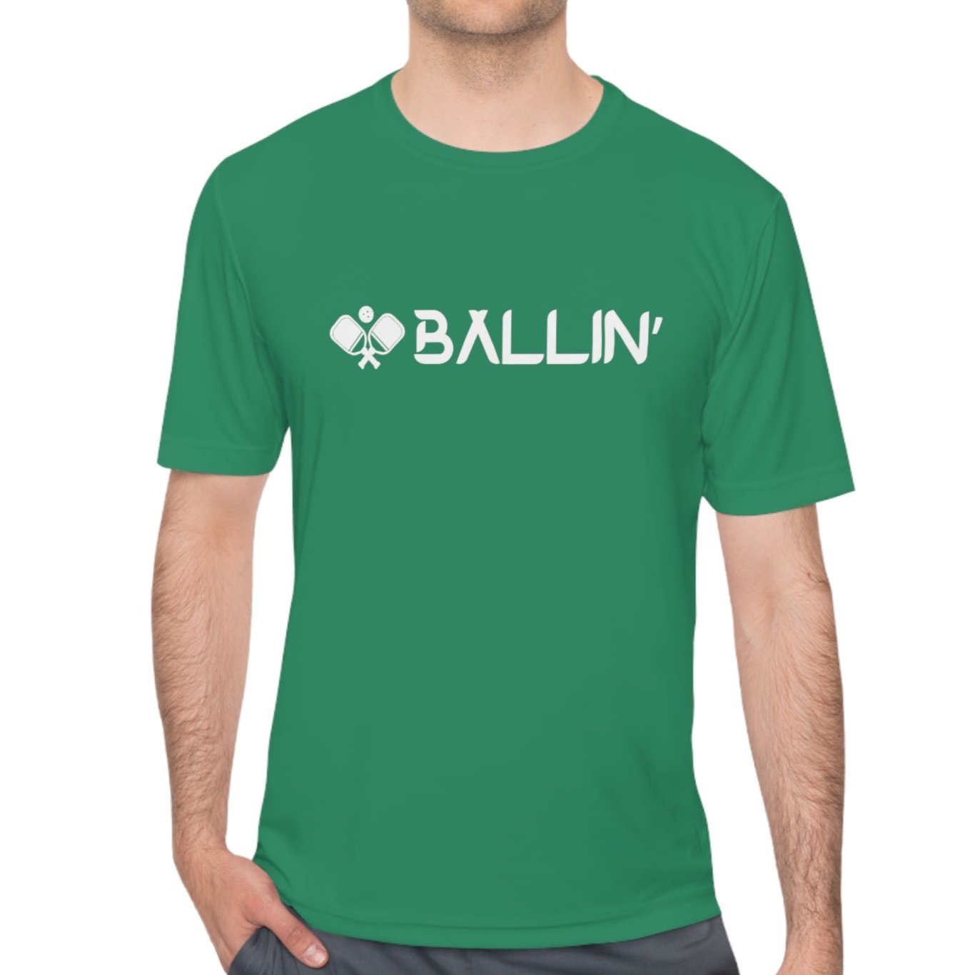 Ballin' Pickleball Active T Shirt - Dink Champs