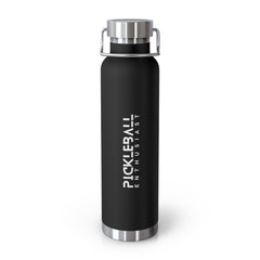 Pickleball Enthusiast Copper Vacuum Insulated Bottle, 22oz - Dink Champs