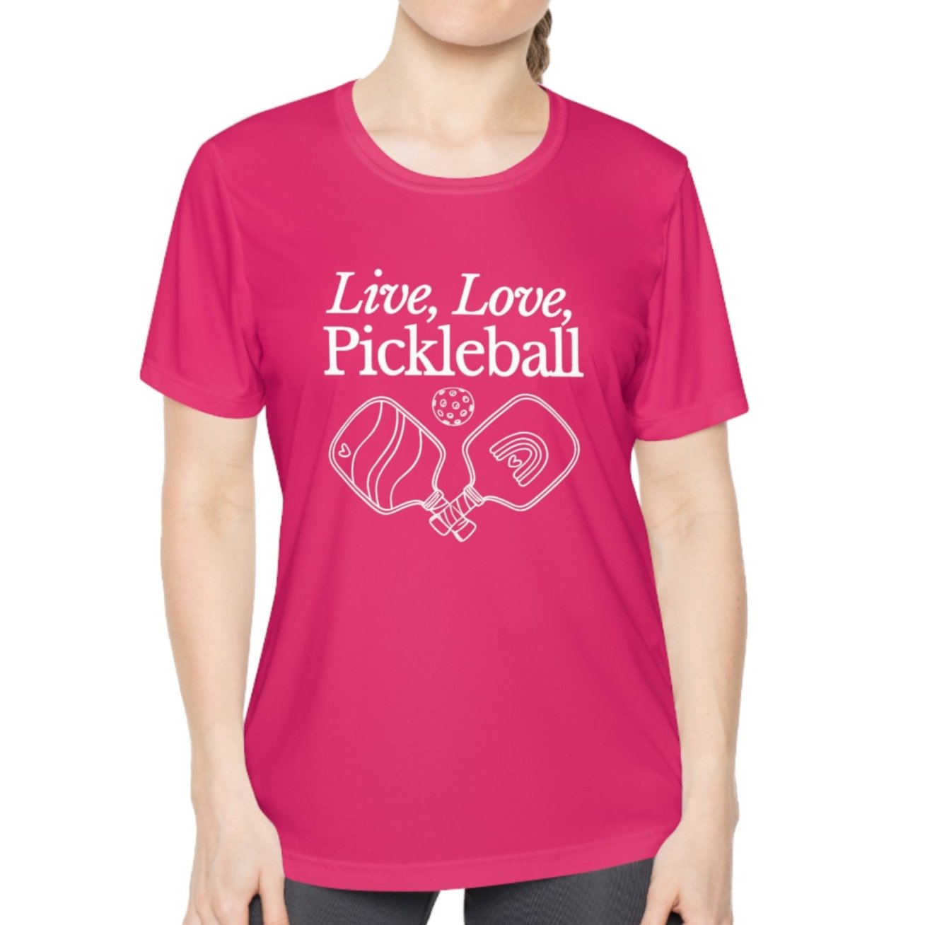 Love Live Pickleball Women's Performance Tee - Dink Champs