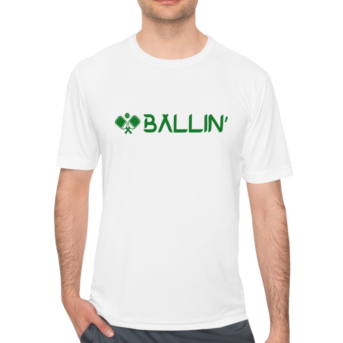 Ballin' Pickleball Active T Shirt - Dink Champs