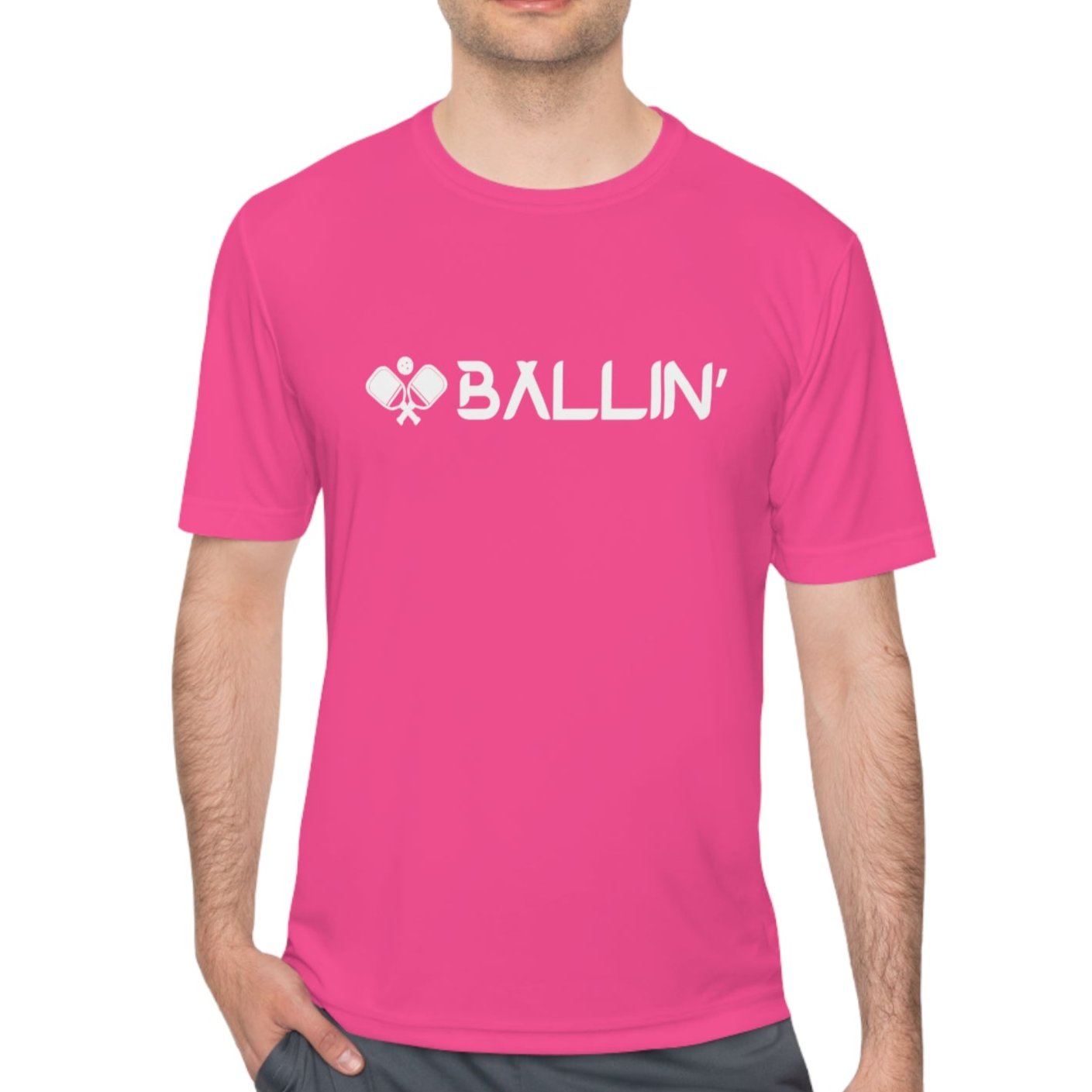 Ballin' Pickleball Active T Shirt - Dink Champs