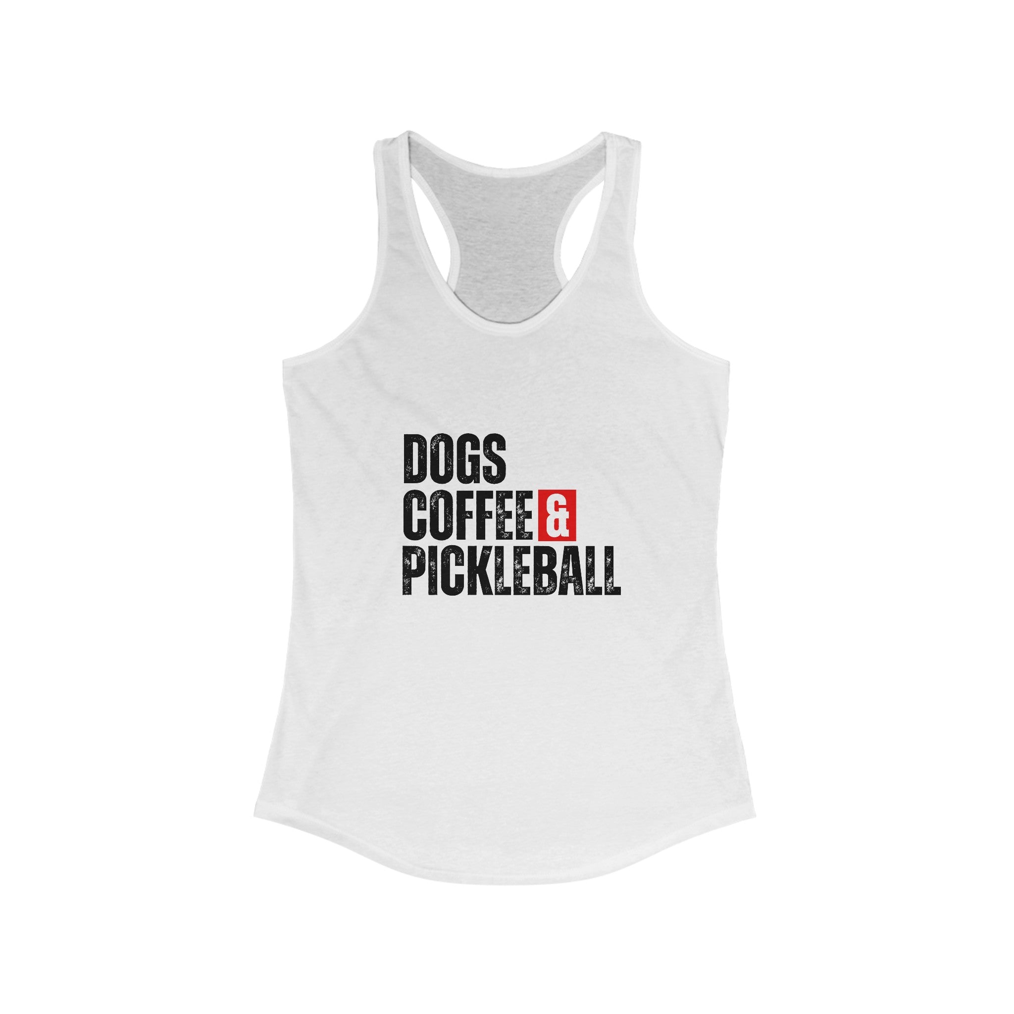 Dogs Coffee and Pickleball Women's Tank Top - Dink Champs