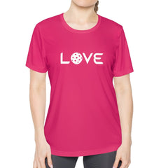 LOVE Pickleball Ladies Performance Tee - Dink Champs