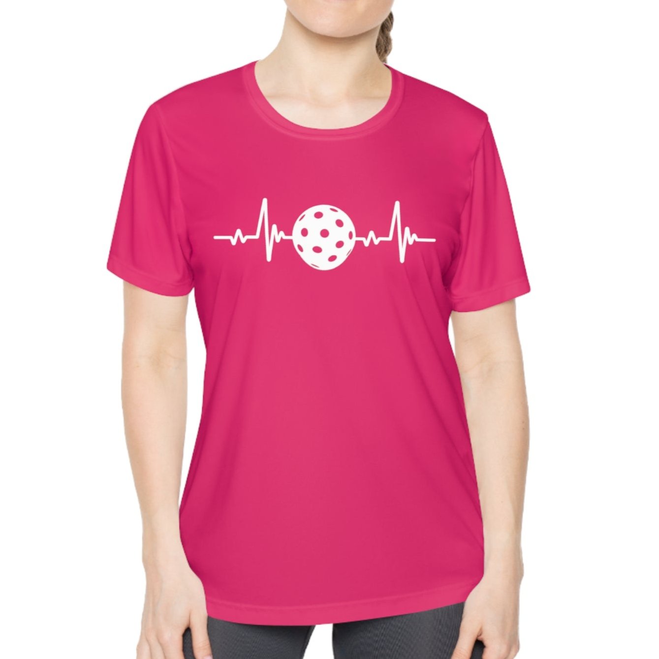 Heartbeat Pickleball Ladies Performance Tee - Dink Champs