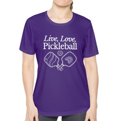 Love Live Pickleball Women's Performance Tee - Dink Champs