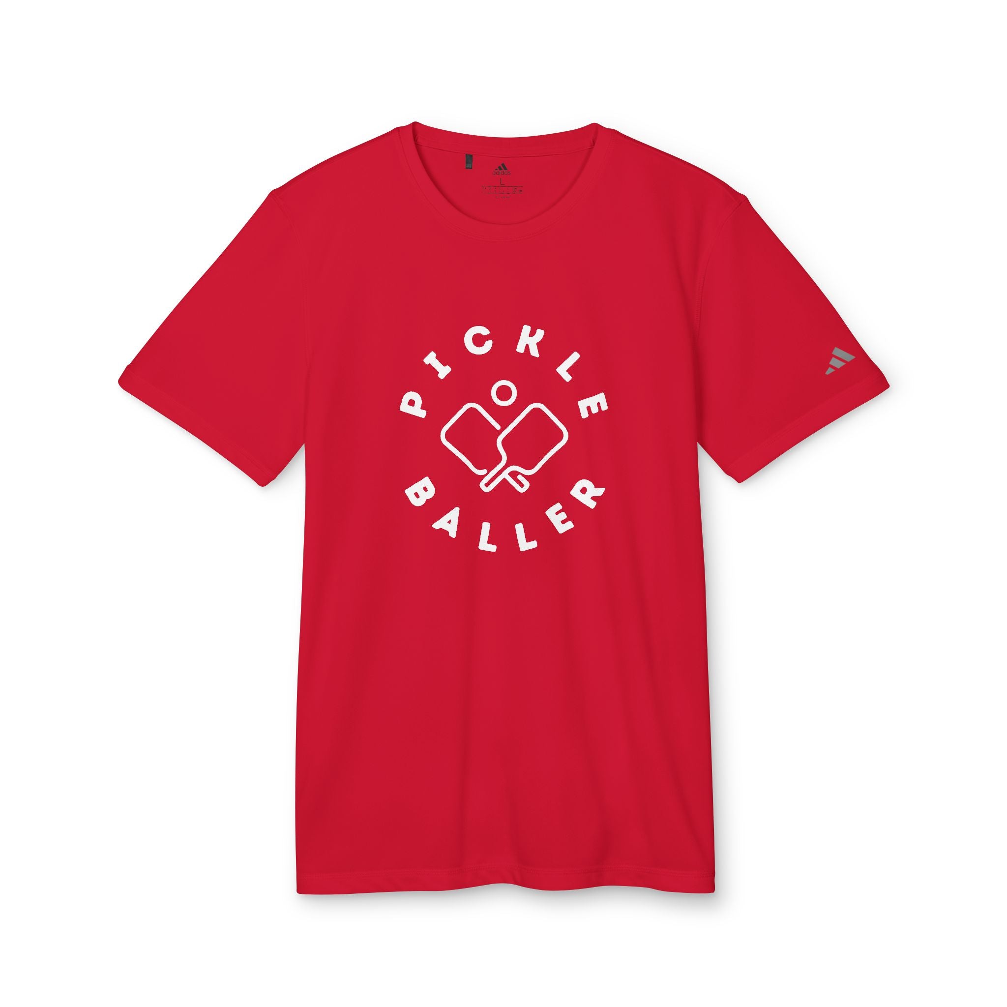 Pickle Baller Adidas® Customized Performance T Shirt - Dink Champs