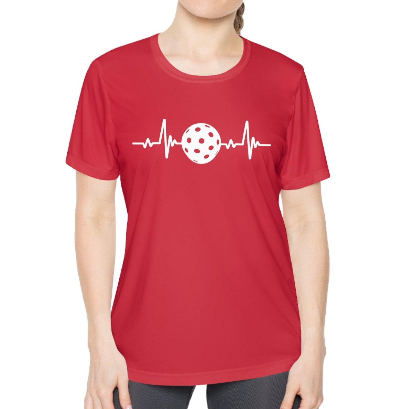 Heartbeat Pickleball Ladies Performance Tee - Dink Champs