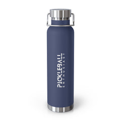 Pickleball Enthusiast Copper Vacuum Insulated Bottle, 22oz - Dink Champs