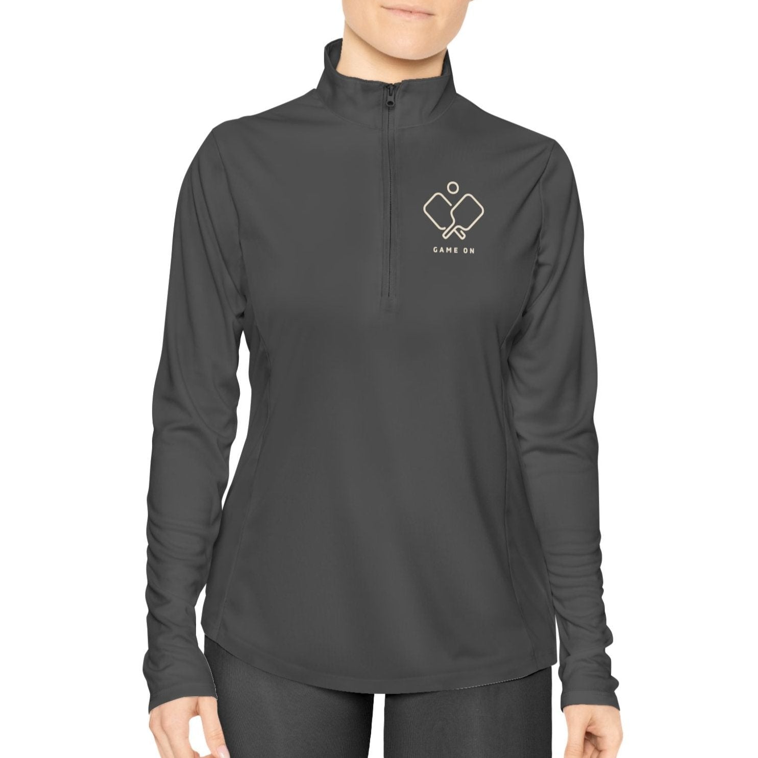 Game On Ladies Quarter-Zip Pullover - Dink Champs