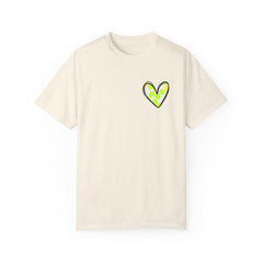 Comfort Colors Pickleball Heart T Shirt - Dink Champs