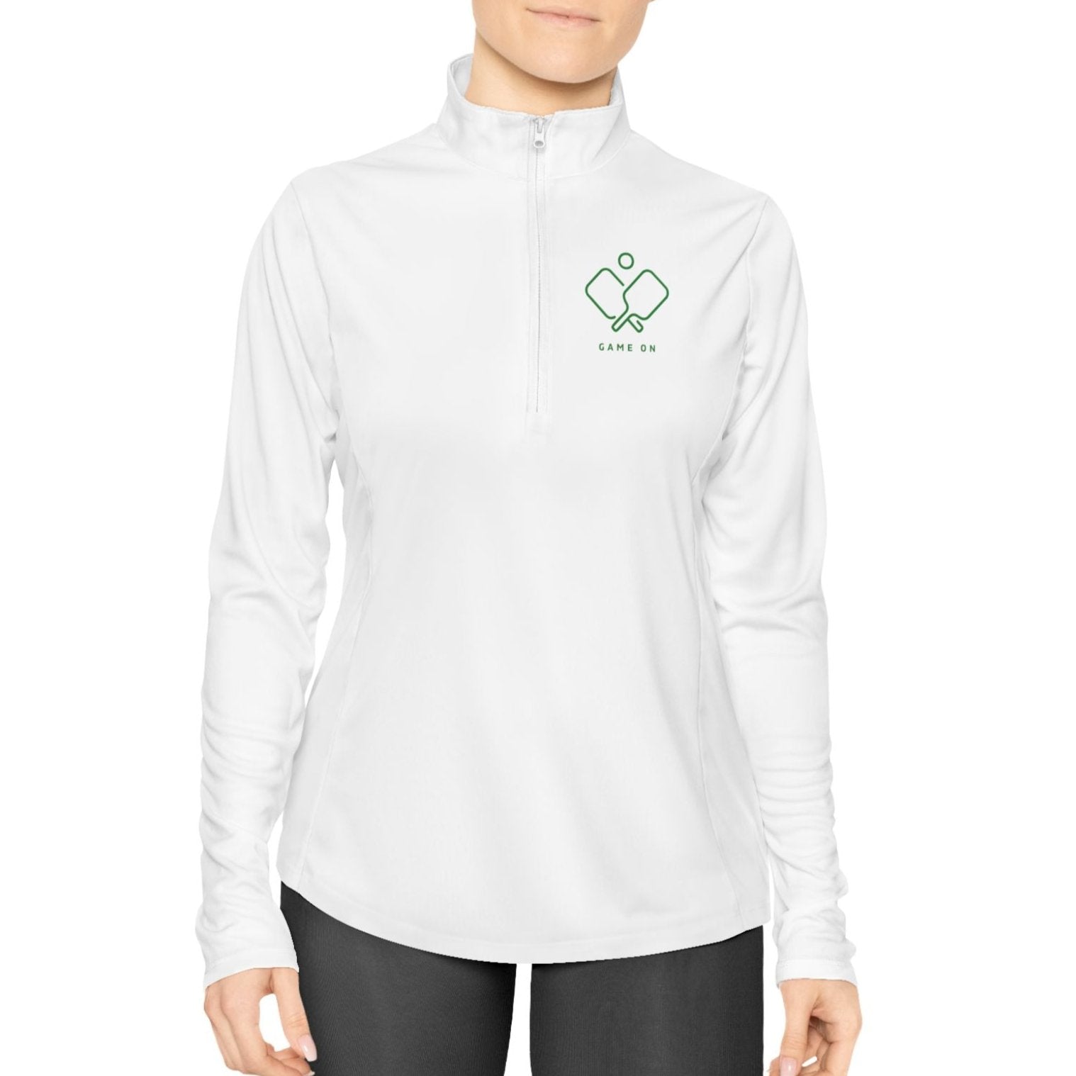 Game On Ladies Quarter-Zip Pullover - Dink Champs