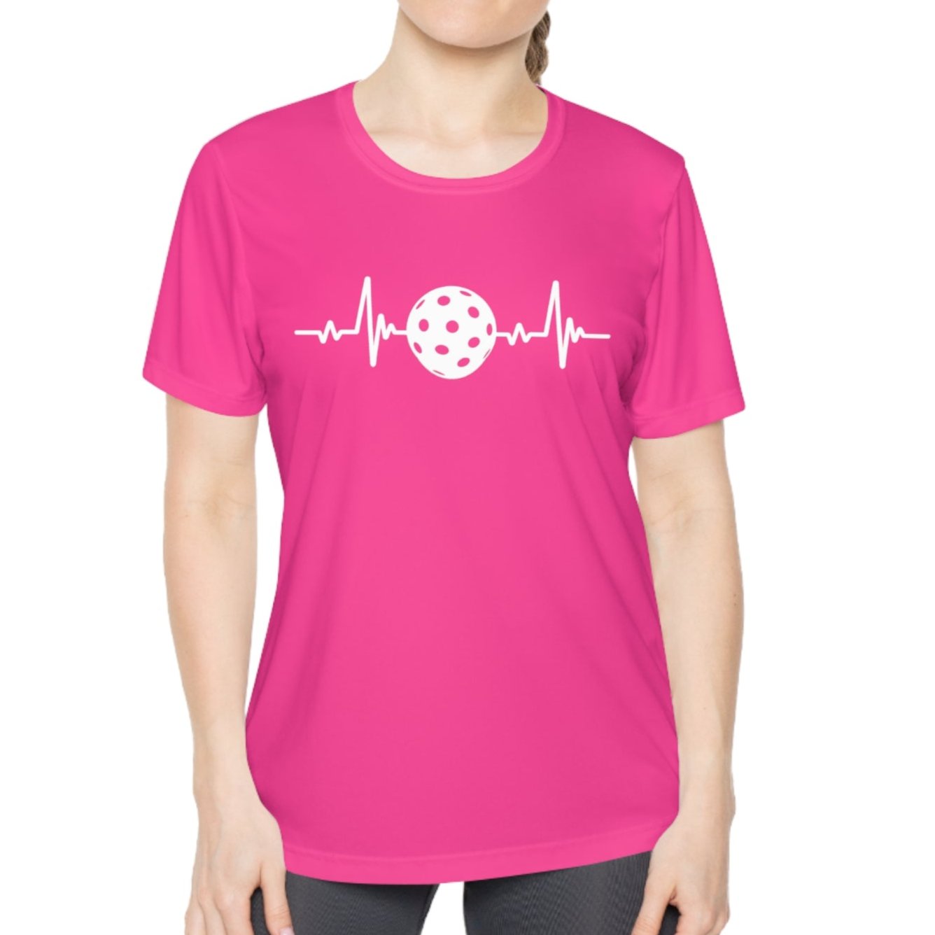 Heartbeat Pickleball Ladies Performance Tee - Dink Champs