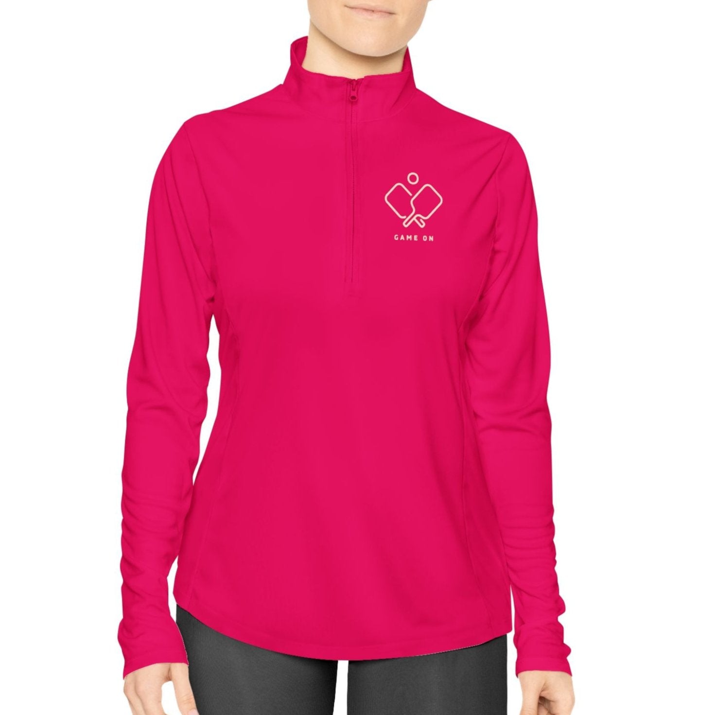 Game On Ladies Quarter-Zip Pullover - Dink Champs