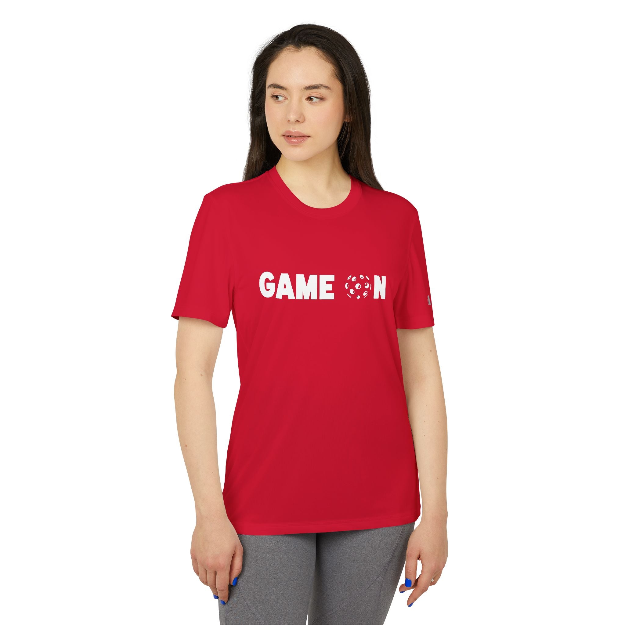 Game On Adidas® Customized T Shirt - Dink Champs