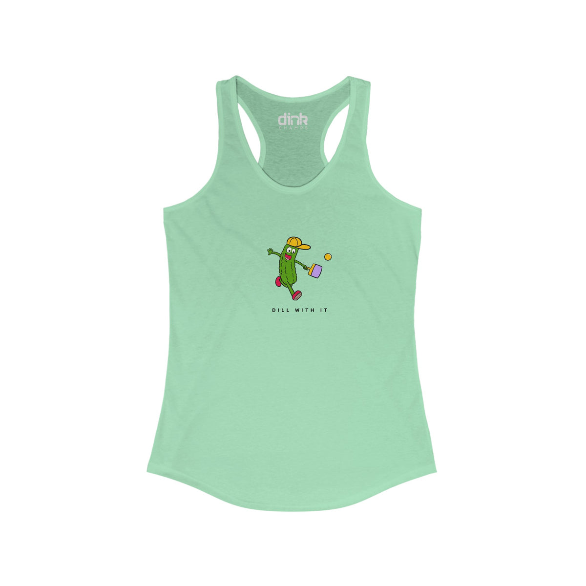 Dill With It Women's Pickleball Tank Top - Dink Champs