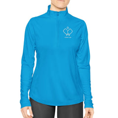 Game On Ladies Quarter-Zip Pullover - Dink Champs