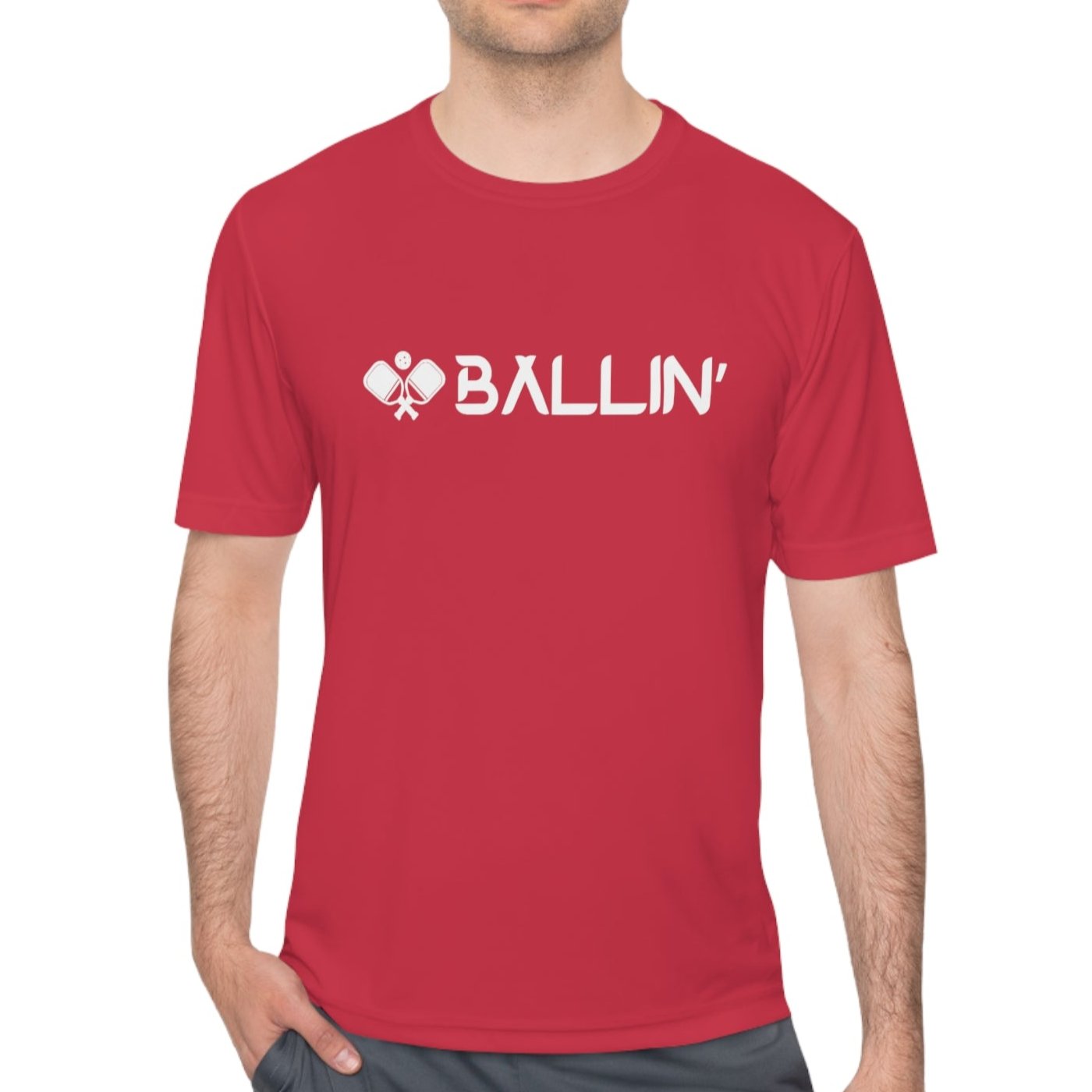 Ballin' Pickleball Active T Shirt - Dink Champs