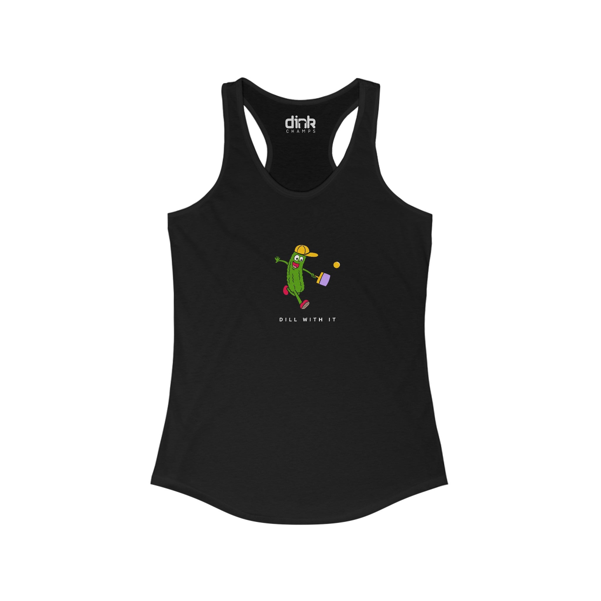 Dill With It Women's Pickleball Tank Top - Dink Champs