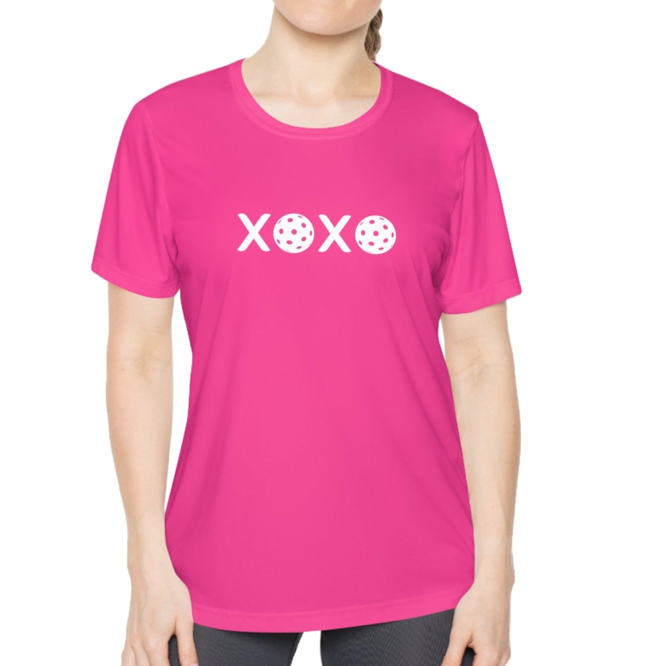 XOXO Pickleball Ladies Performance Tee - Dink Champs