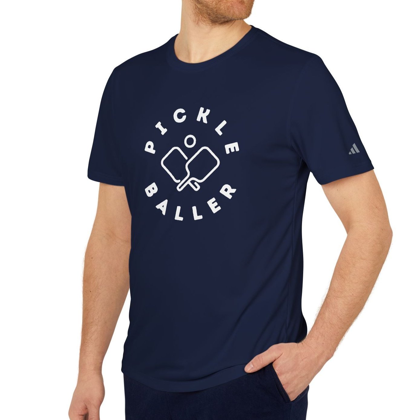 Pickle Baller Adidas® Pickleball Performance T Shirt - Dink Champs