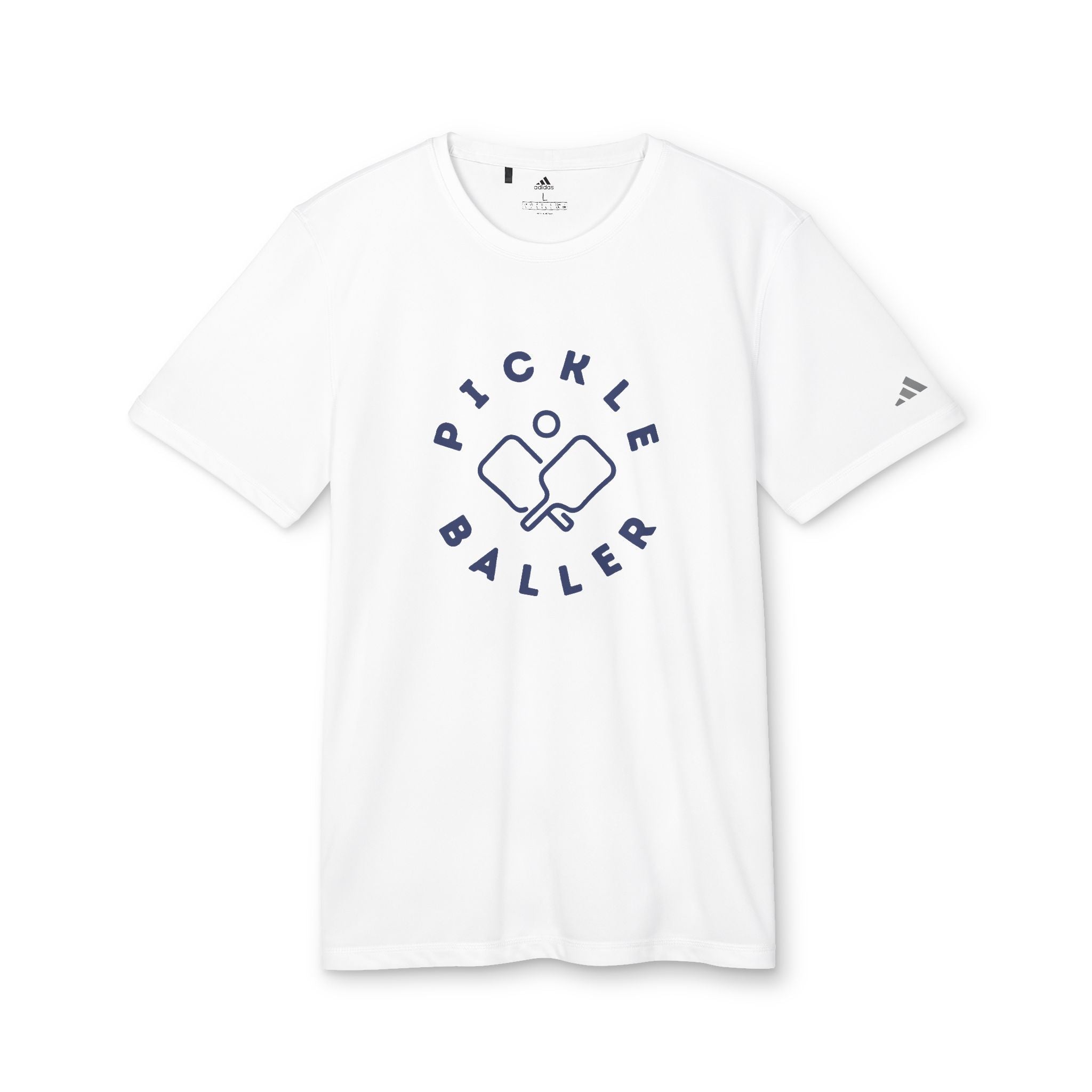 Pickle Baller Adidas® Customized Performance T Shirt - Dink Champs