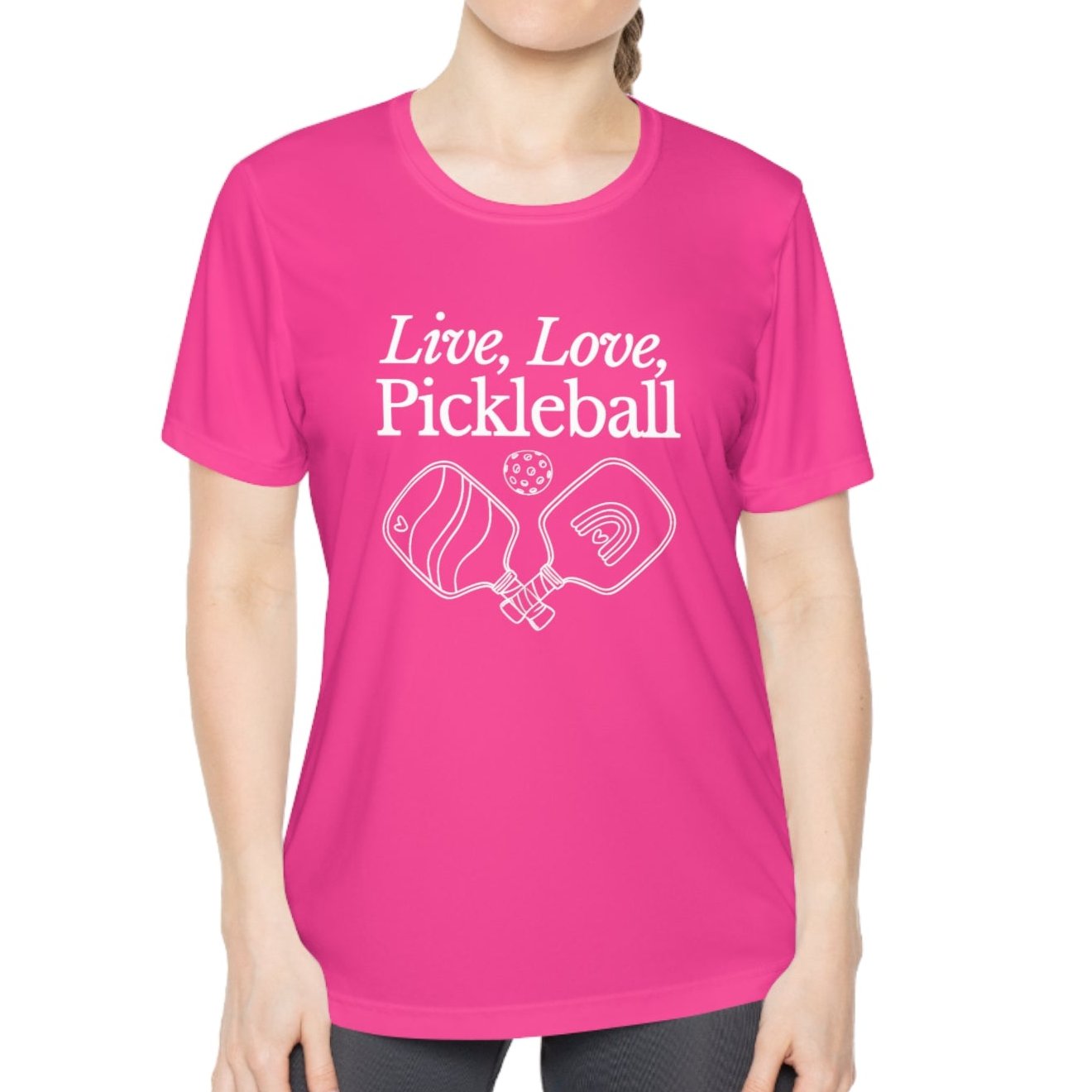 Love Live Pickleball Women's Performance Tee - Dink Champs