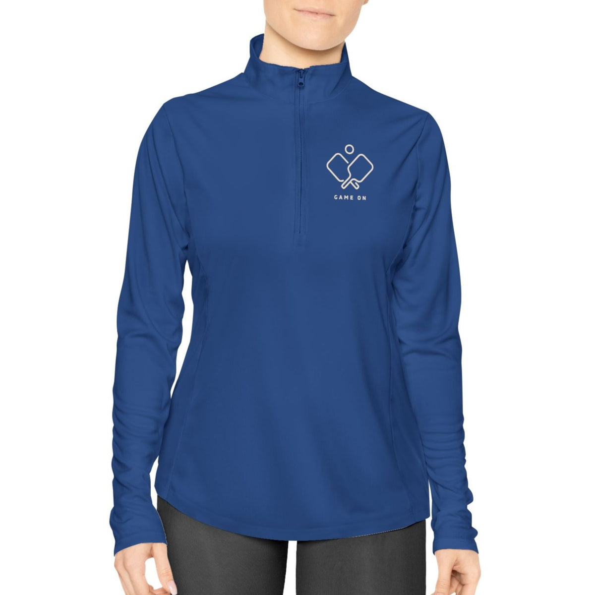 Game On Ladies Quarter-Zip Pullover - Dink Champs