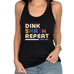 Dink Smash Repeat Women's Pickleball Tank Top - Dink Champs