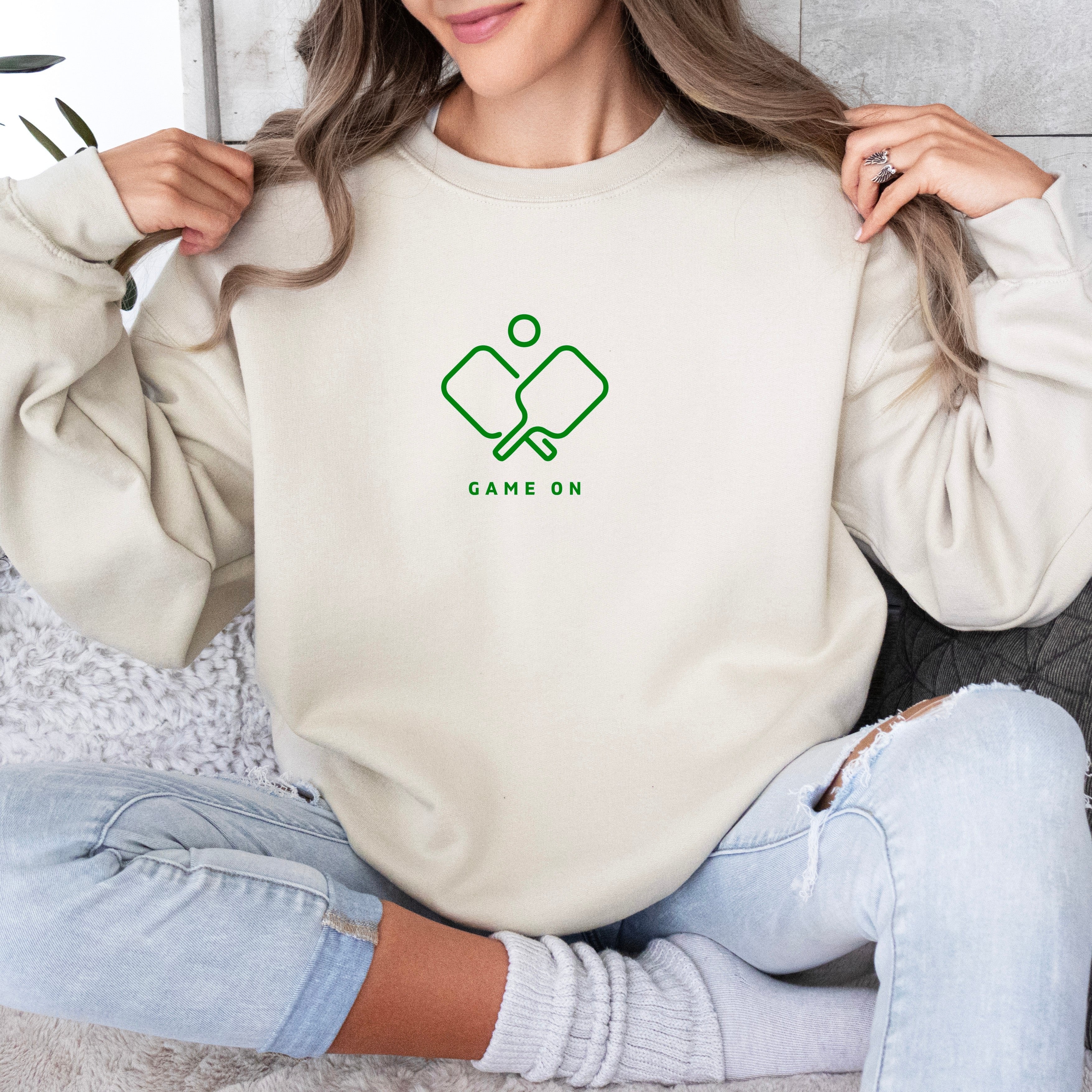 Game On Minimalist Pickleball Sweatshirt - Dink Champs